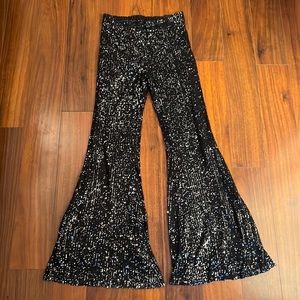 Saints and Hearts Sequin Bellbottoms